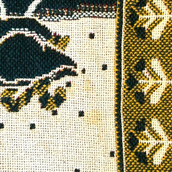 Goodwin Weavers Christmas Throw Tapestry Geese Sheep Shephards Trees 69 x 48 USA - Picture 13 of 14